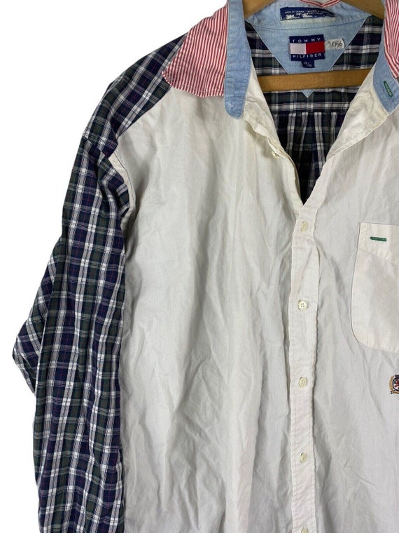 Vintage Tommy Hilfiger Shirt XL Mens Button Down … - image 5