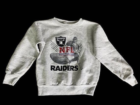 Vintage 1980s 1990s Oakland Raiders NFL Sweatshir… - image 1