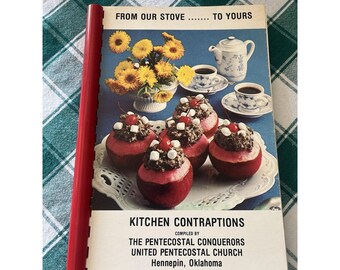 Church Cookbook United Penecostal Church Hennepin Oklahoma Vintage Spiral Bound