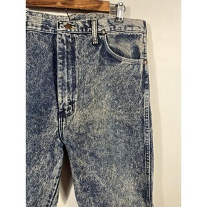 Vintage Wrangler Jeans Acid Wash 38x34 80s 90s Cowboy Straight 13MWZHM Mens USA Bild 8