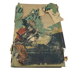 The End of Long John Silver Book 1946 Antique Hardcover w/ DJ Pirate Adventure