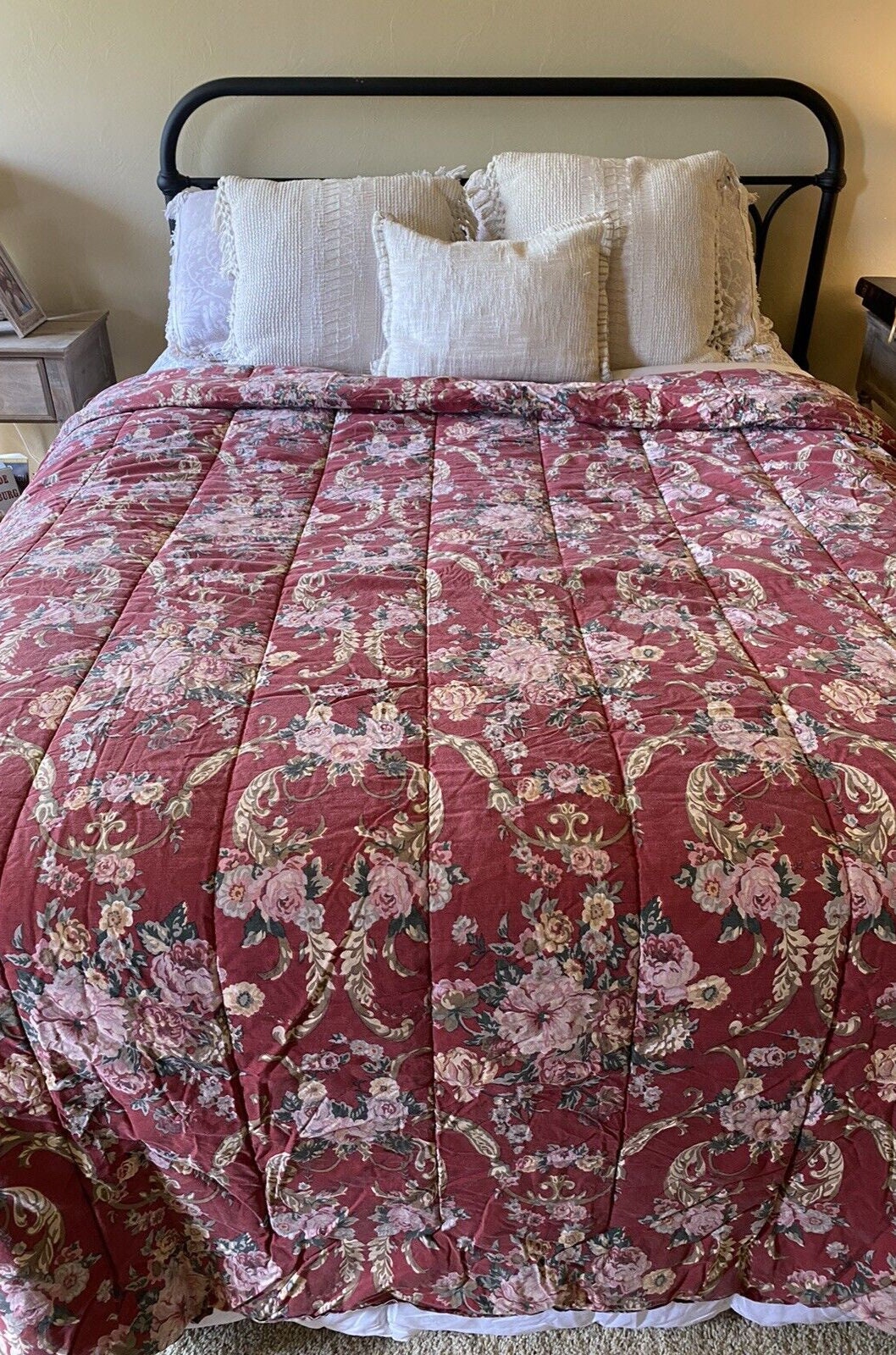 Ralph Lauren Danielle Marseilles Full Queen Comforter Country Red