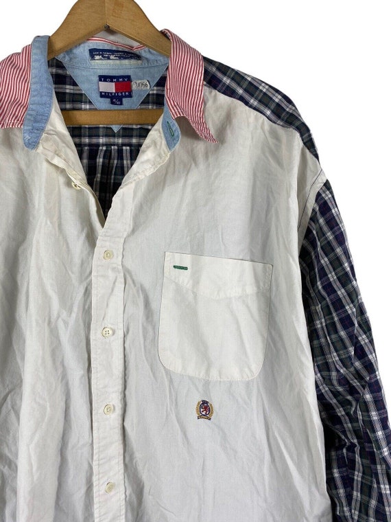 Vintage Tommy Hilfiger Shirt XL Mens Button Down … - image 1