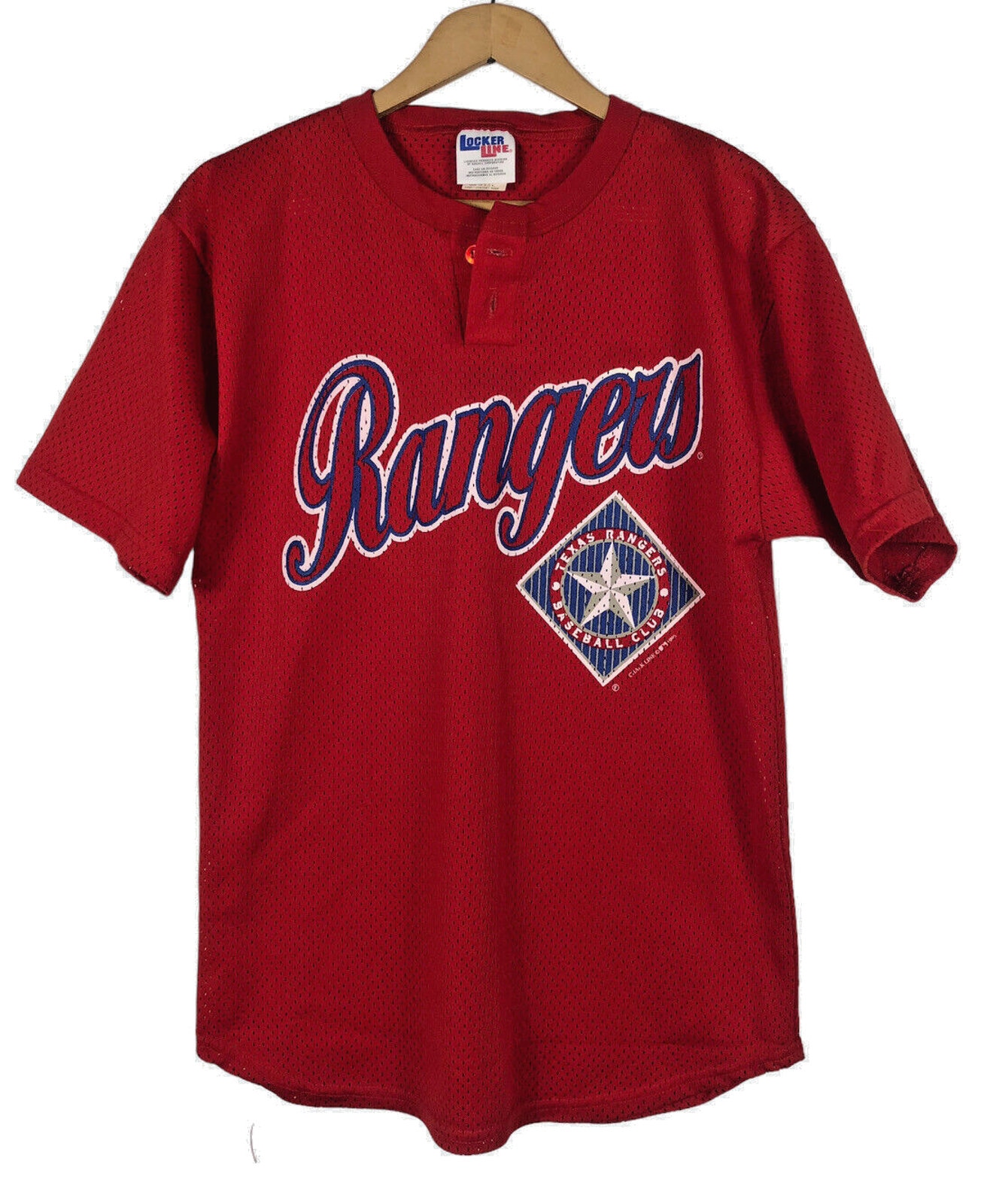 Springsofjoybtq Vintage Texas Rangers Jersey Shirt Medium USA Made Chalk Line Locker Line 1996