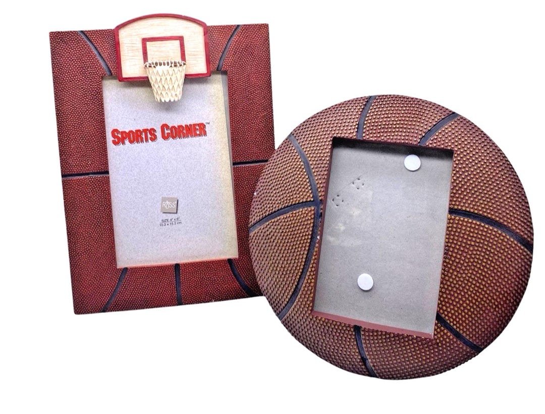 Basketball Photo Frame Picture Frames Lot 2 4x6 3D Sports Boys Bedroom ...