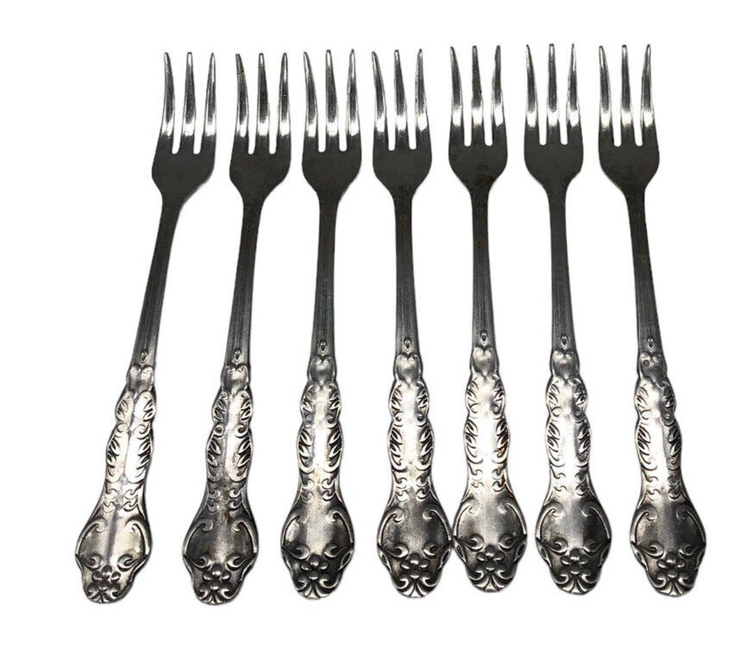 National Stainless Flatware Nancy Japan Forks Relish Olive Fish Long