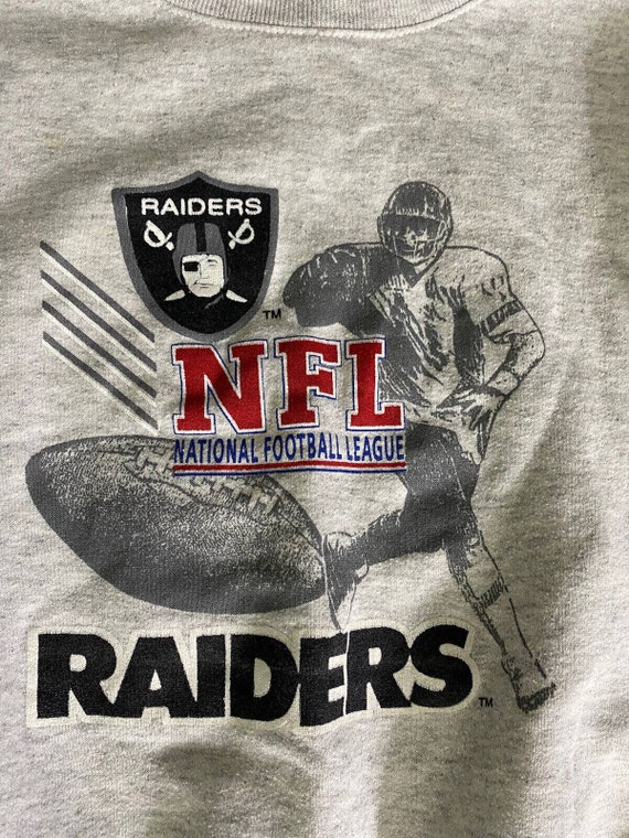 Vintage 1980s 1990s Oakland Raiders NFL Sweatshir… - image 3