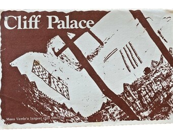 Cliff Palace Booklet National Park Colorado Mesa Verde Museum Book Vintage