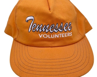Vintage Tennessee Volunteers Script Baseball Hat Ball Cap Snapback USA Made