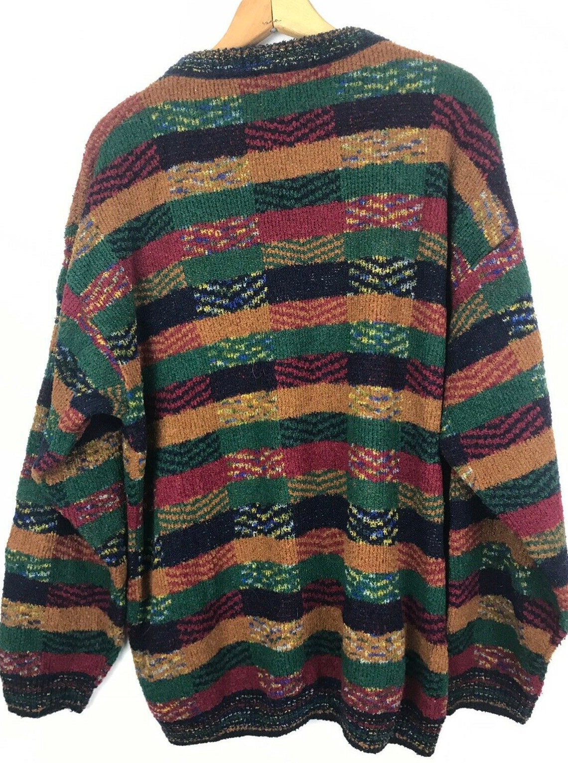 Vintage Missoni Sweater Mens XL Pullover Colorful Patchwork | Etsy