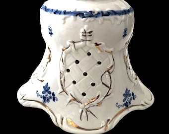 Antique Vintage White Blue Unicorn Goddess Lamp Shade 1 Porcelain Romantic