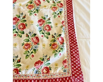 Vintage Laura Ashley Pillow Sham RARE Bedding Pattern Euro Square 30x30 Floral