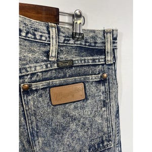Vintage Wrangler Jeans Acid Wash 38x34 80s 90s Cowboy Straight 13MWZHM Mens USA Bild 2