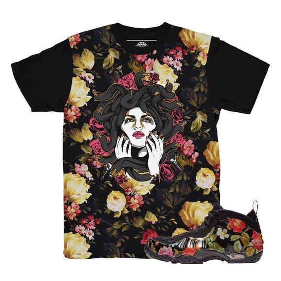 nike foamposite floral shirt