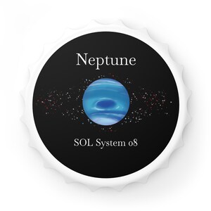 SOL SYSTEM 08 // Neptune Bottle Opener & Fridge Magnet image 4