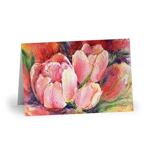 Blooming Tulips Card | Greetings card | Floral Card | Birthday Card | House-warming party card | Gift card