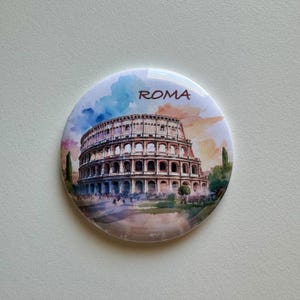 Pin&#39;s de monuments célèbres | Merveilles du monde | Art basé sur l&#39;aquarelle | Italie, France, Royaume-Uni, États-Unis, Finlande, Égypte, Inde | Décoration de vêtements