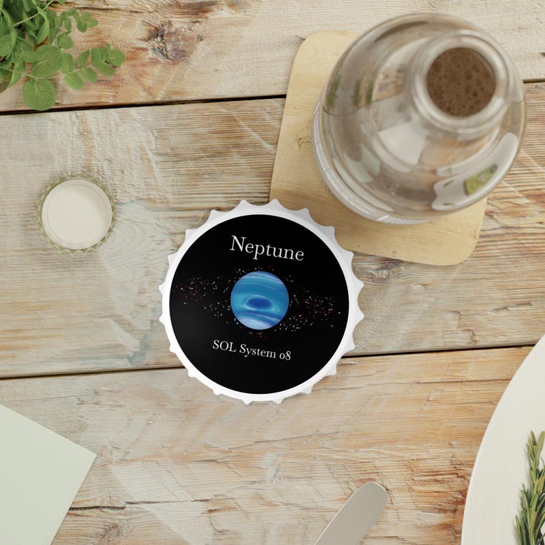 SOL SYSTEM 08 // Neptune Bottle Opener & Fridge Magnet image 5