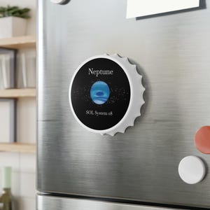 SOL SYSTEM 08 // Neptune Bottle Opener & Fridge Magnet image 1