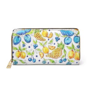 Italienische Zitronen Reißverschluss Geldbörse | Italienische Geldbörse | Italienisches Obst | Napoli Capri Sorrent Souvenir | Geschenk für sie | Obst Design | Zitronen
