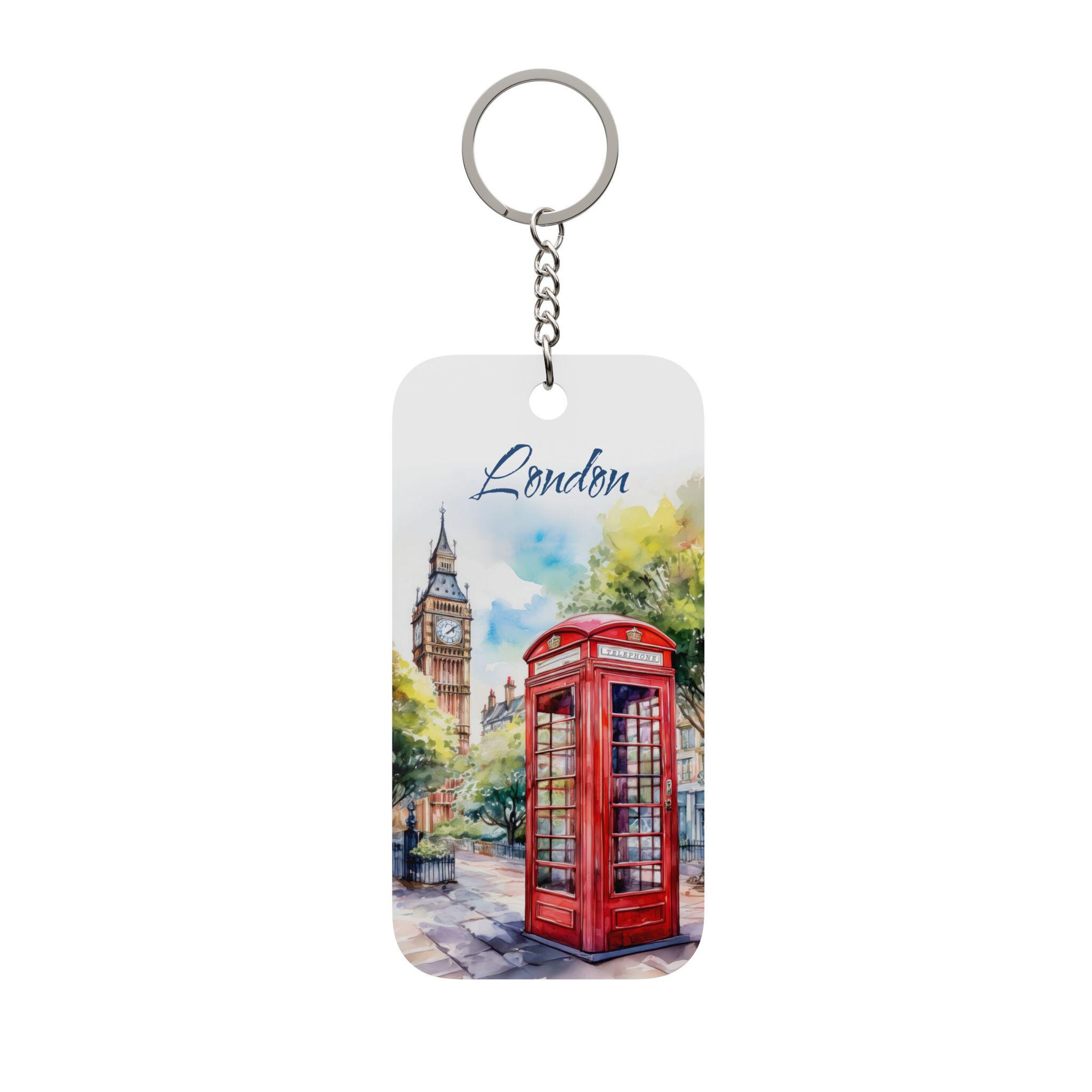Key Chain London R London Keychain Charm | Big Ben Red Phone Booth - Etsy
