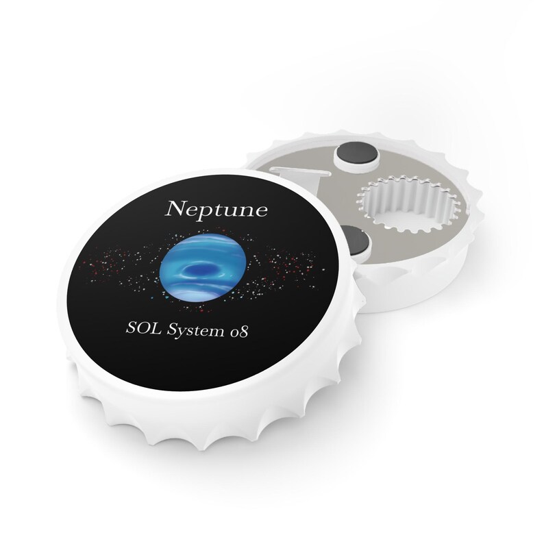SOL SYSTEM 08 // Neptune Bottle Opener & Fridge Magnet image 2
