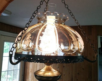 RARE Honey Amber, Hanging Lamp