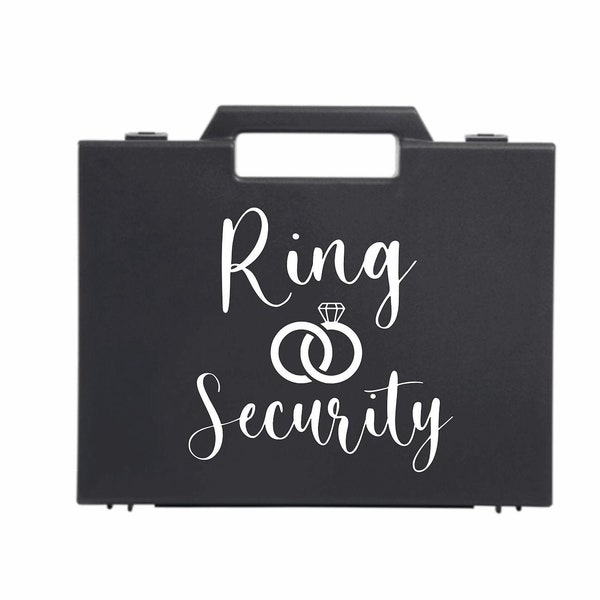 Personalised Ring Security Sticker Decal Adhesive For Wedding Ring Security Box