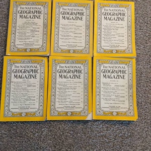 1950 & 1953 National Geographic Magazine