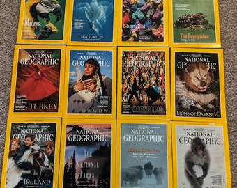 1993 & 1994 National Geographic Magazines - Etsy