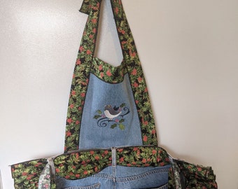 Christmas Jean Apron