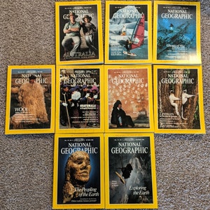 1988 & 1989 National Geographic Zeitschriften
