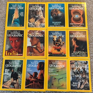 1997, 1998 & 1999 National Geographic Zeitschriften