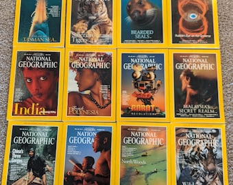 1997, 1998 & 1999 National Geographic Magazines