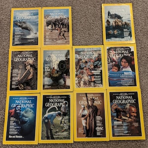 1984 & 1985 National Geographic Zeitschriften