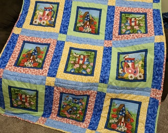 Handgemachte Steppdecke
