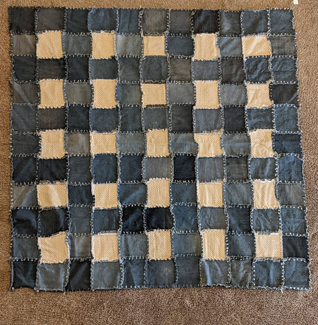 Denim Picnic Blanket Etsy