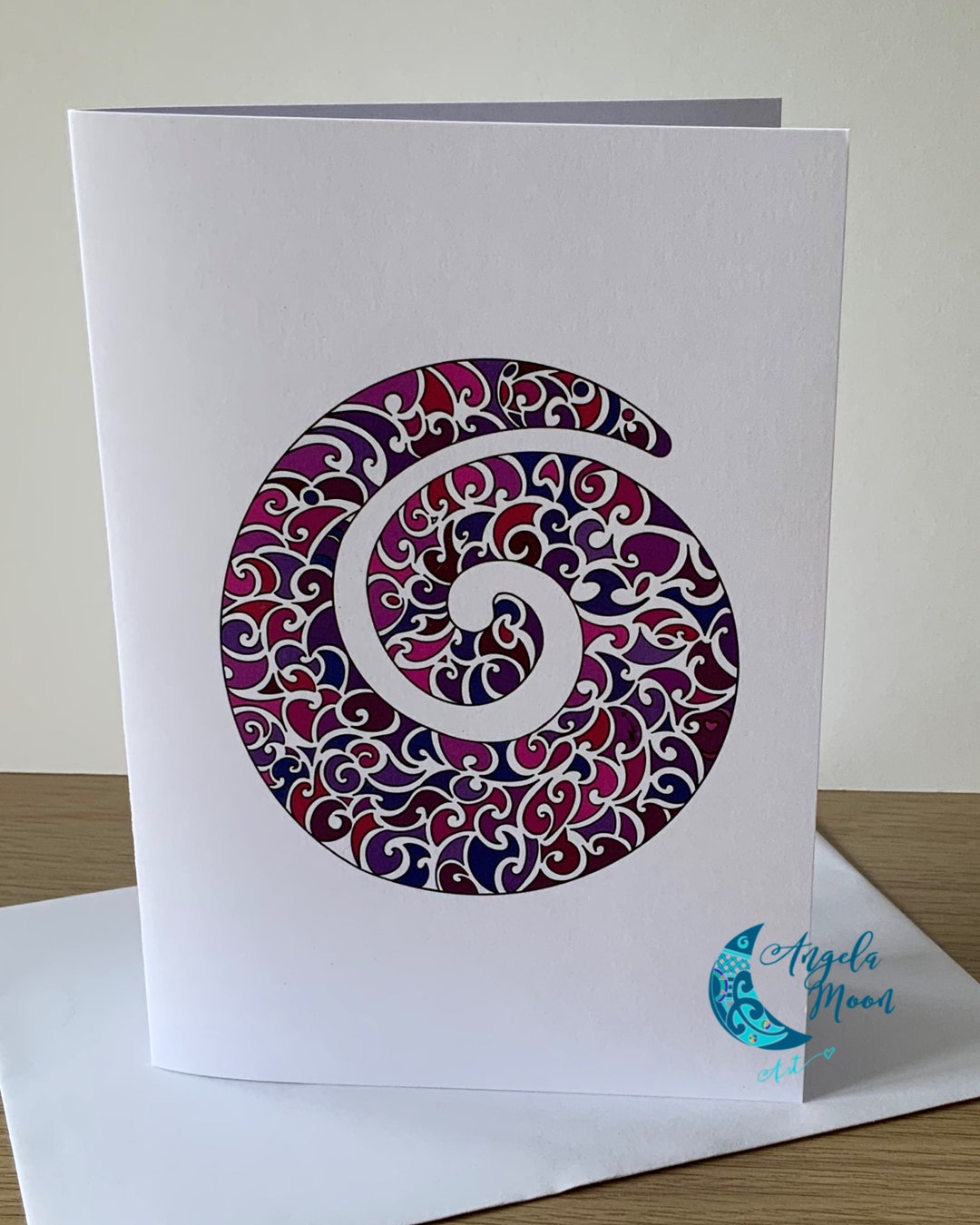 Koru R Lettering CARD – Koru Greetings Card: Māori Symbol of New Beginnings & Growth - Etsy