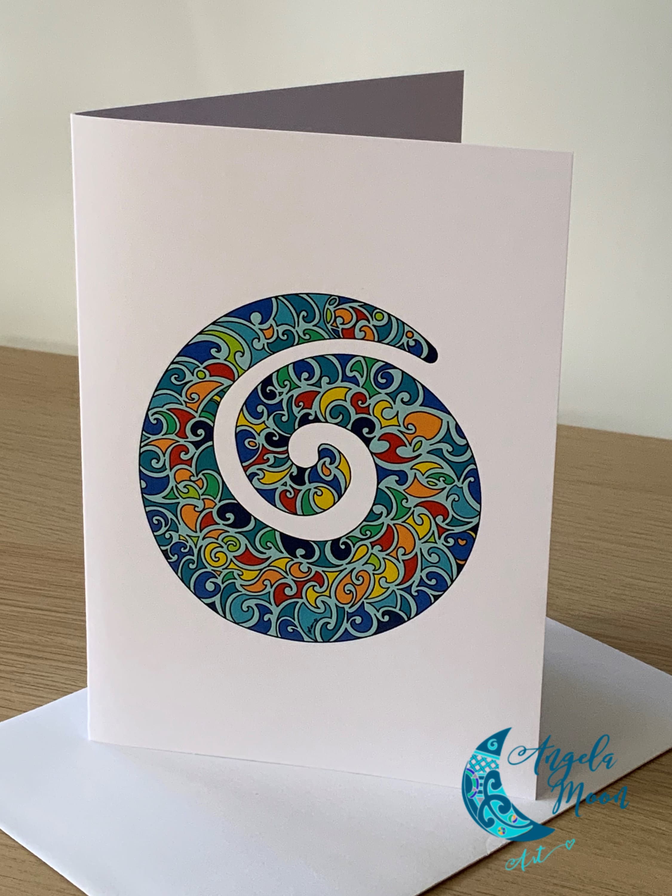 Koru R Lettering CARD – Koru Greetings Card: Māori Symbol of New Beginnings & Growth - Etsy
