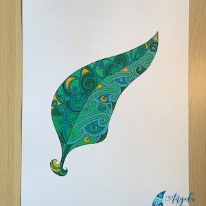 NOUVELLE IMPRESSION 'Fern' A4 ou A3 (A4 s’adapte également en 8x10 »)