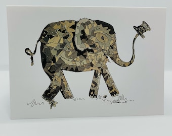 Blank Card Wilfred Elephant
