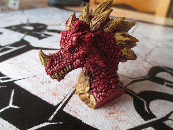 Dragon bust painted miniature