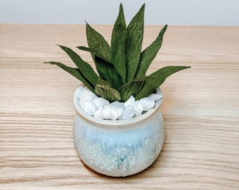 Crepe Paper/Faux Succulent