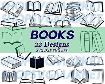 book svg etsy