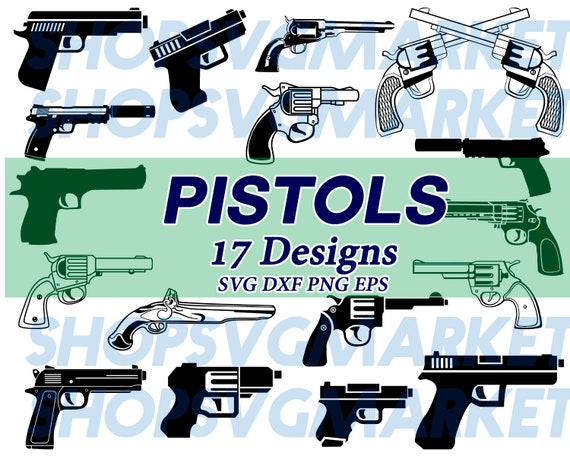 Download Free Pistol Svg Gun Svg Handgun Svg Weapon Svg Pistol Clipart Etsy SVG Cut Files