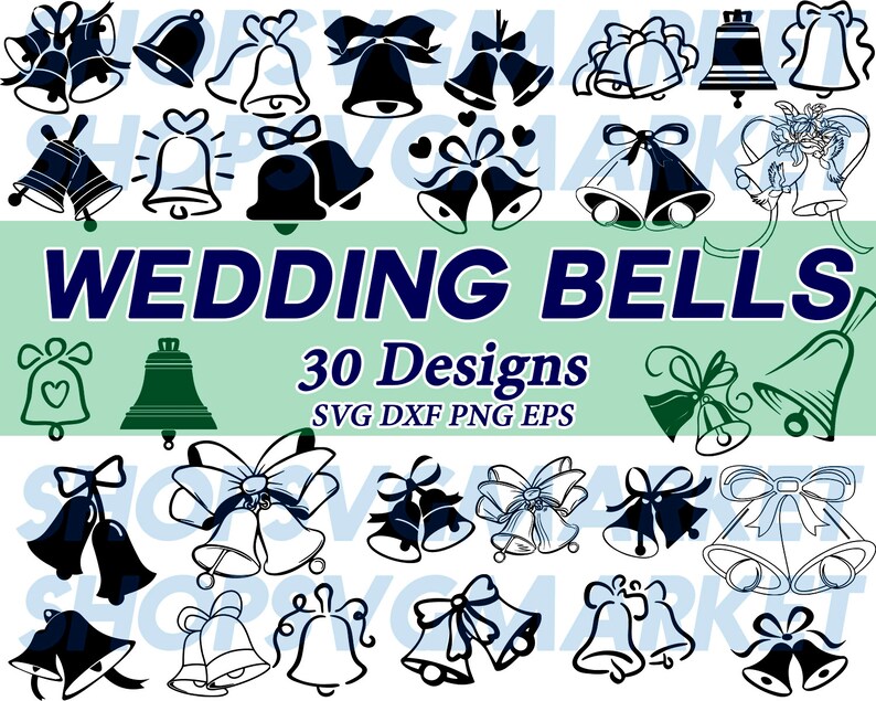 Download Free Bell Svg Wedding Bells Svg Wedding Svg Wedding Invitation Etsy SVG Cut Files