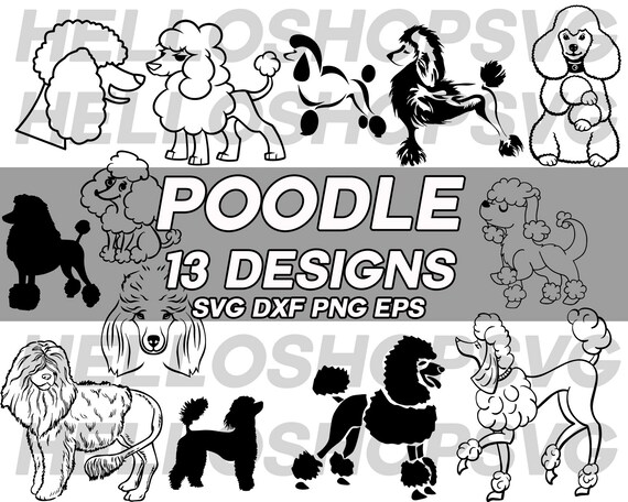 Download poodle svg dog svg pet svg puppies svg animal svg | Etsy