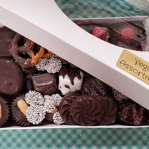 Vegan Chocolate Covered Wafer Dairy Free Gift Box of Etsy