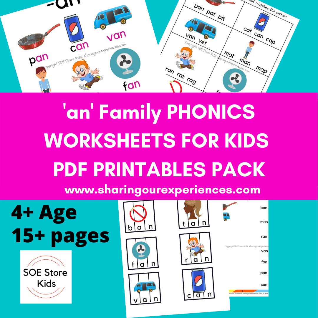 an-word-family-worksheets-pdf-kindergarten-kids-etsy-india