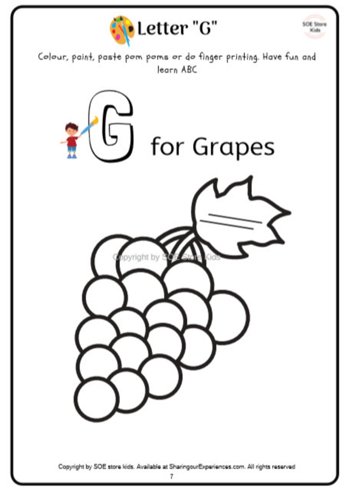 Capital Alphabet themed worksheets for kids Coloring Printable | Etsy